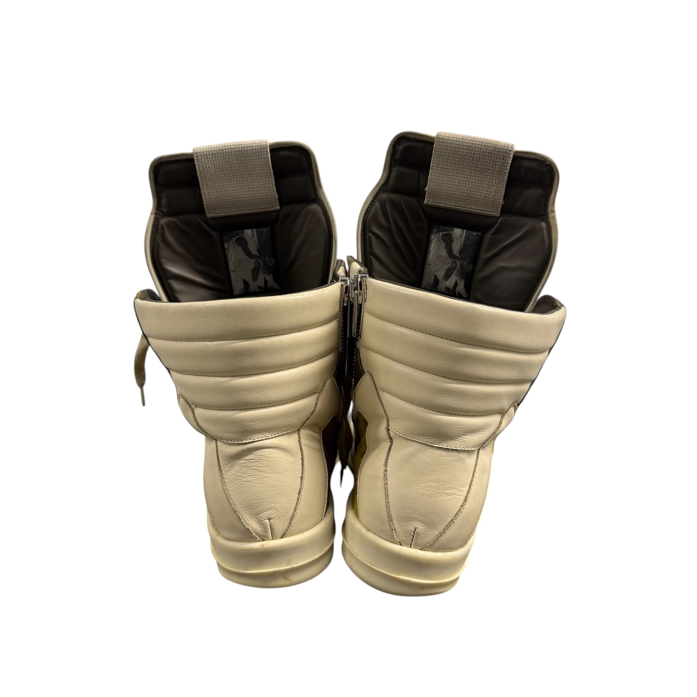 RICK OWENS GEOBASKET IN ACID SS25.