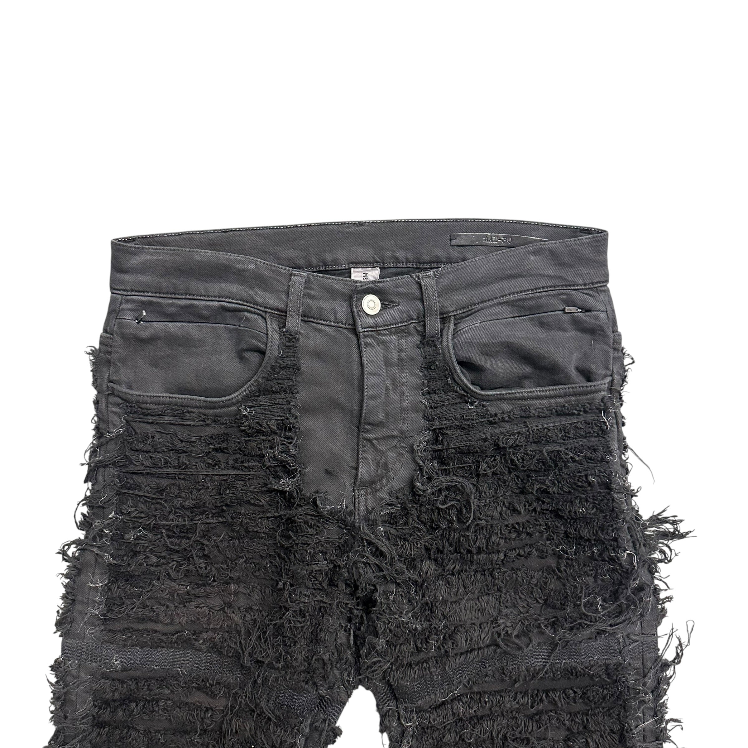 BLACK MEANS X 1017 ALYX DENIM PANTS.