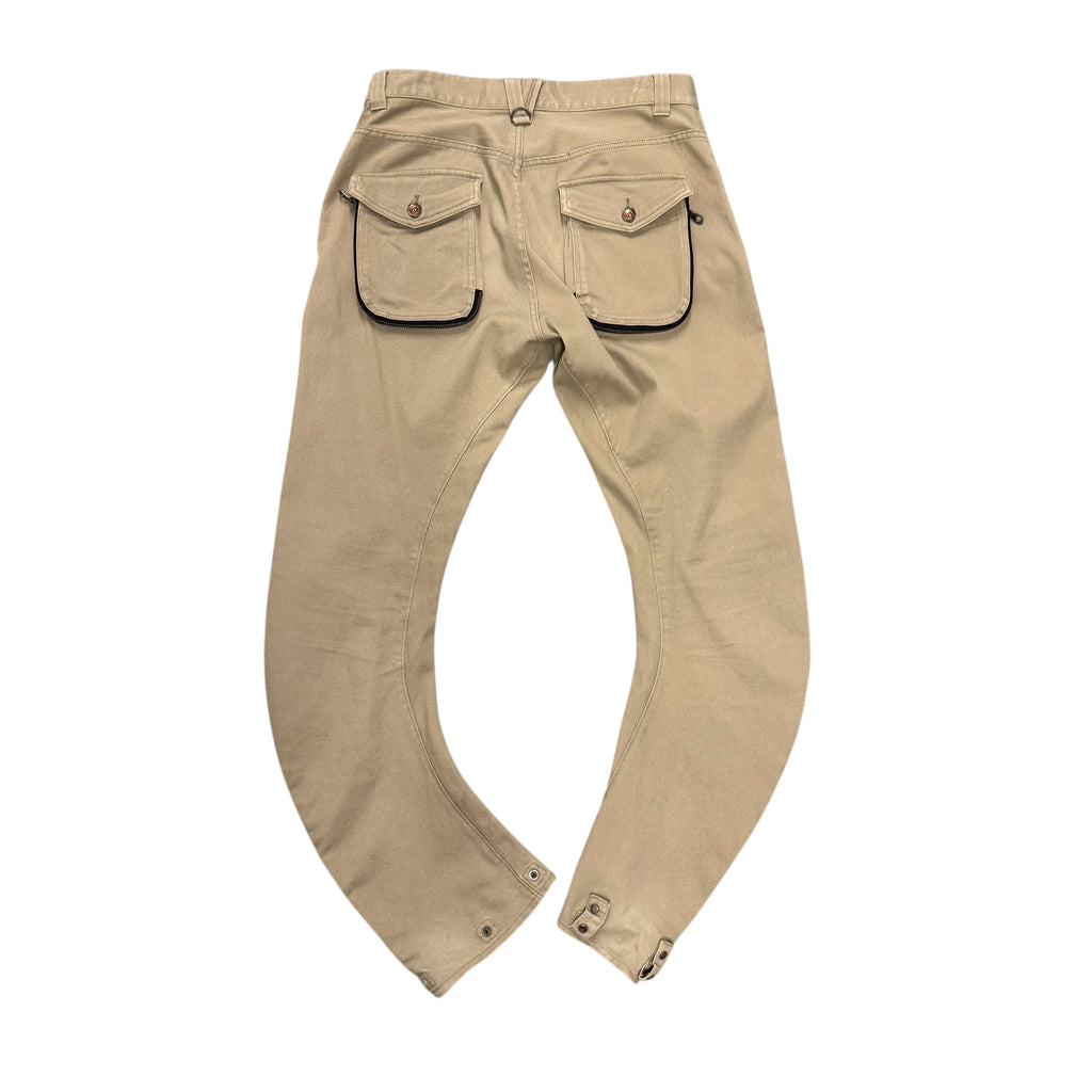 PPFM J-CUT KHAKI CARGO PANTS.