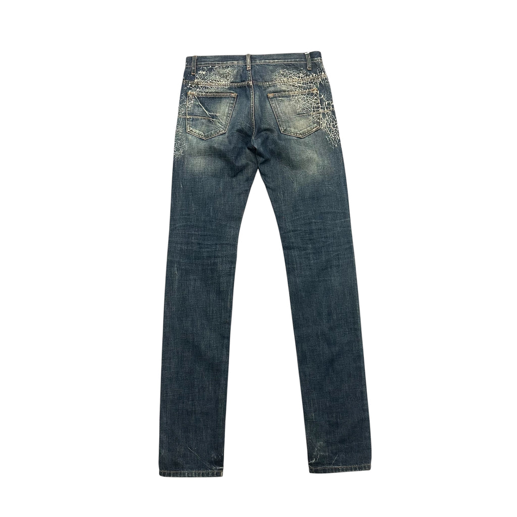 DIOR HEDI ‘07 SPIDER DENIM