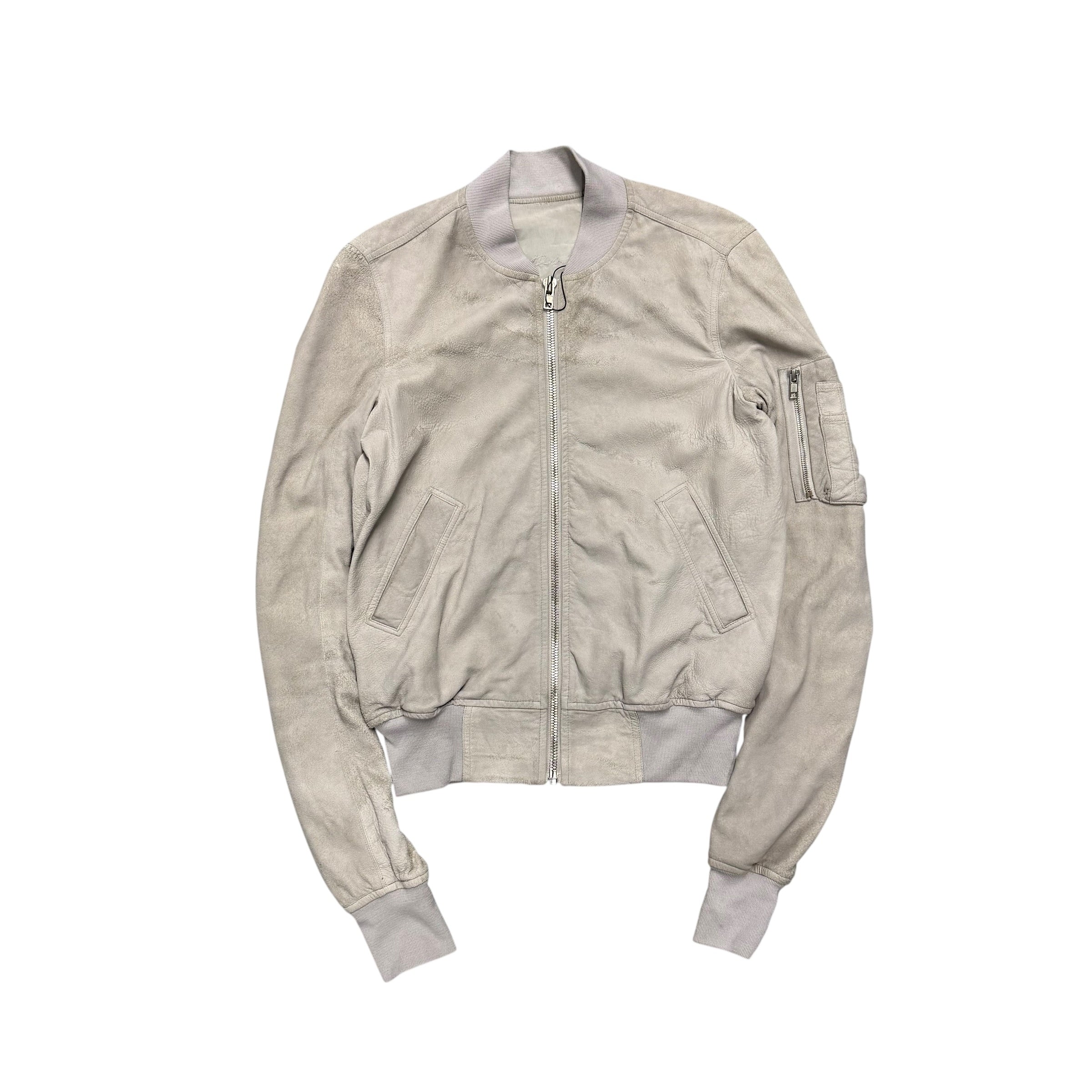 RICK OWENS SS19 “BABEL” BLISTERED LAMB SKIN JACKET.