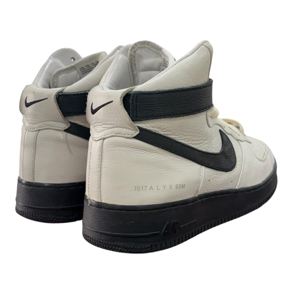 NIKE X ALYX BLACK & WHITE HIGH TOP AIRFORCES.
