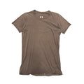 RICK OWENS DUST BROWN "BASIC" SHORT SLEEVE SHIRT.