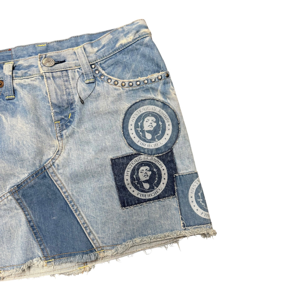 HYSTERIC GLAMOUR PATCHWORK SKIRT.