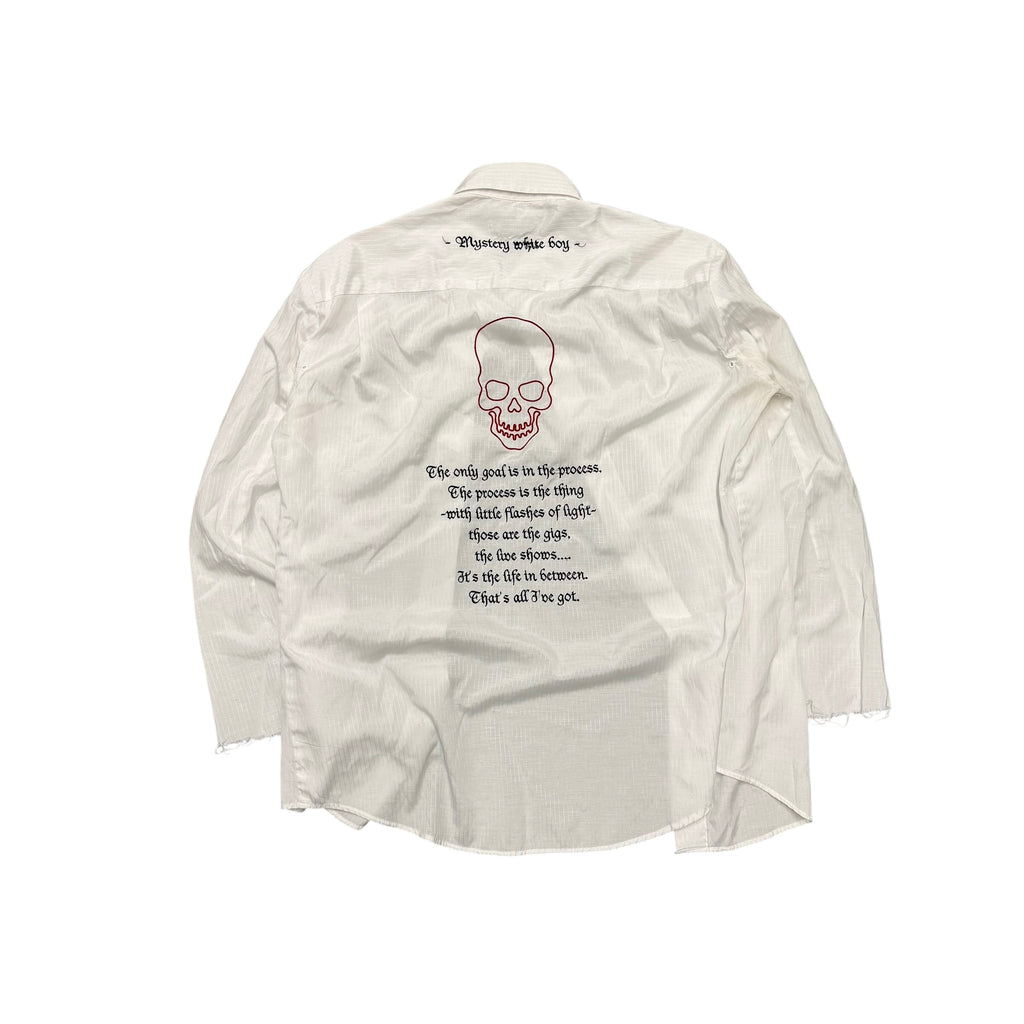 NUMBER (N)INE MYSTERY WHITE BOY SHIRT.