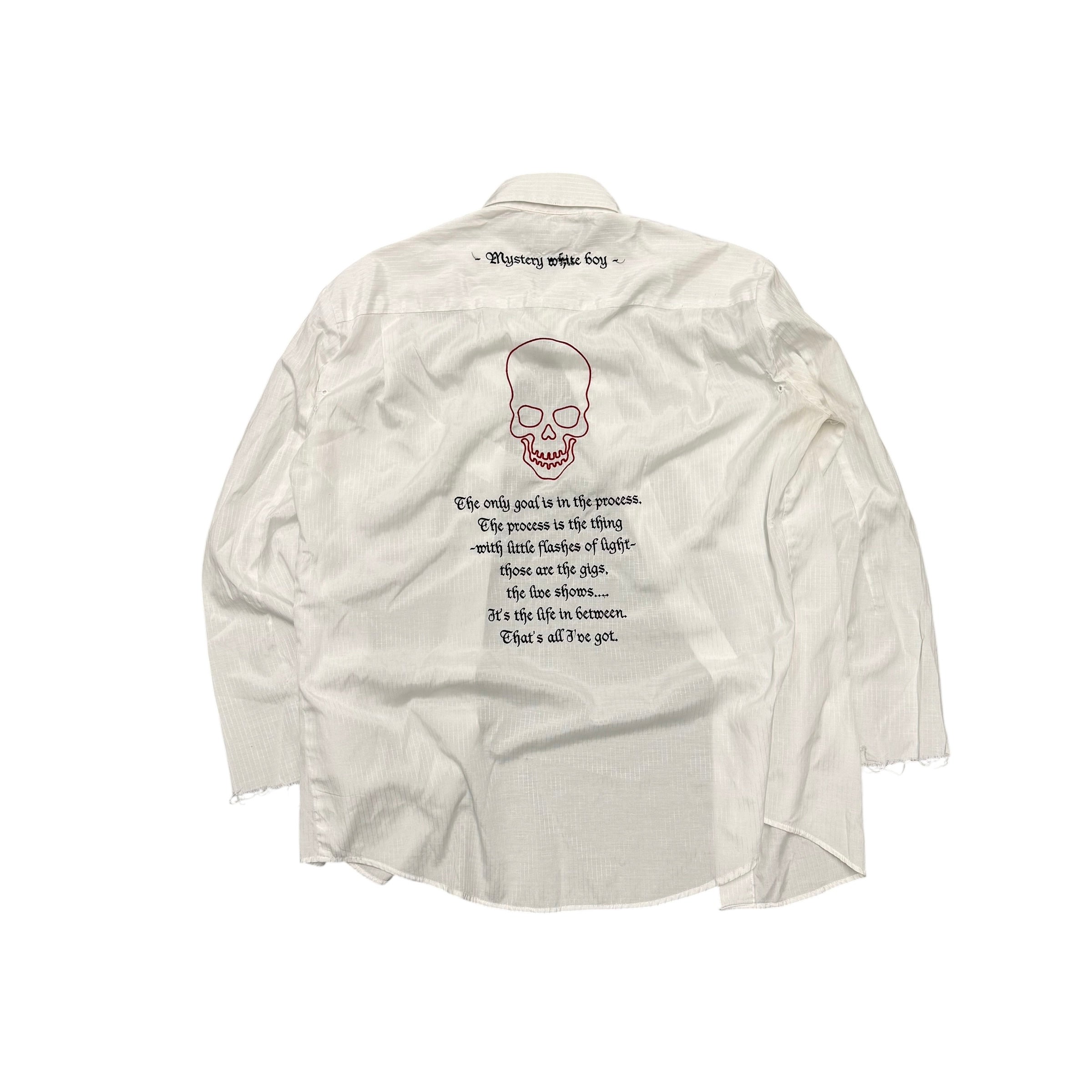 NUMBER (N)INE MYSTERY WHITE BOY SHIRT.