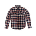 PPFM RED & NAVY PLAID FLANNEL.