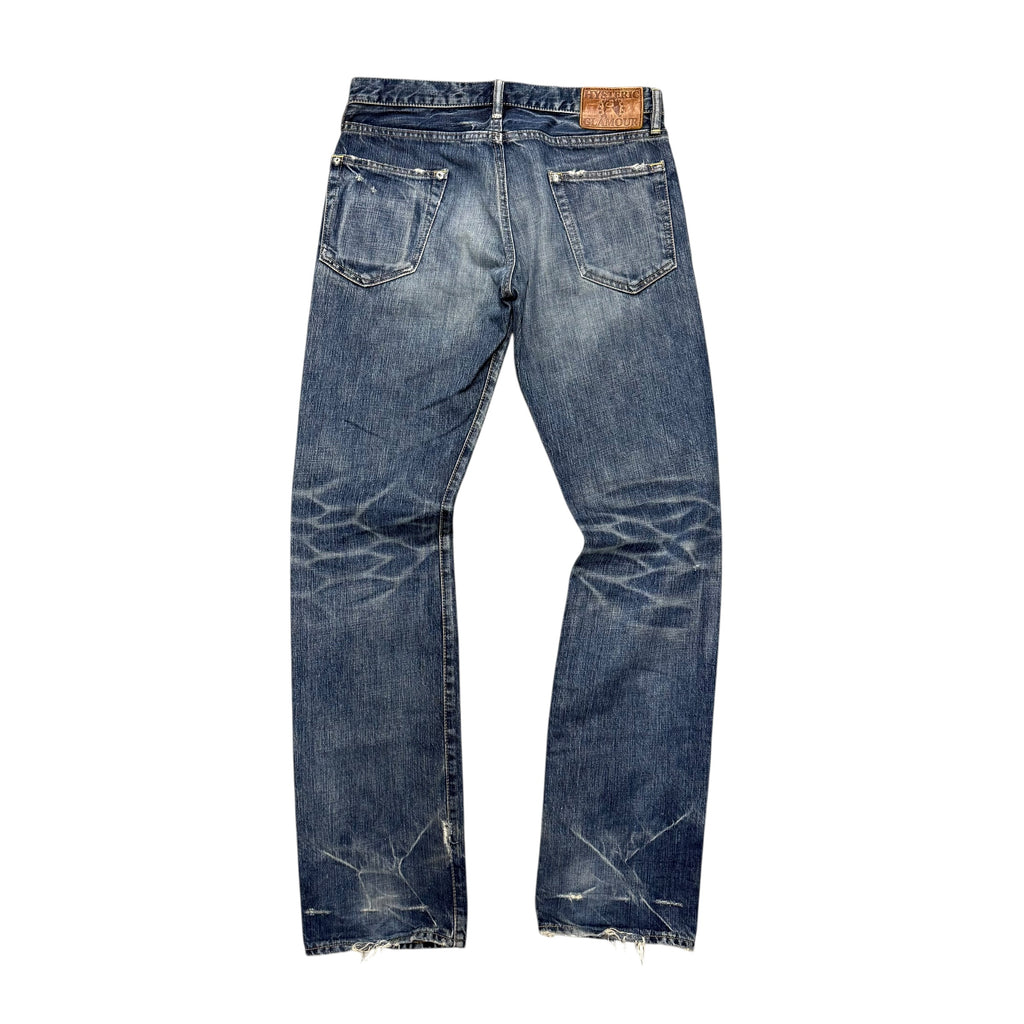HYSTERIC GLAMOUR STUDDED DENIMS.
