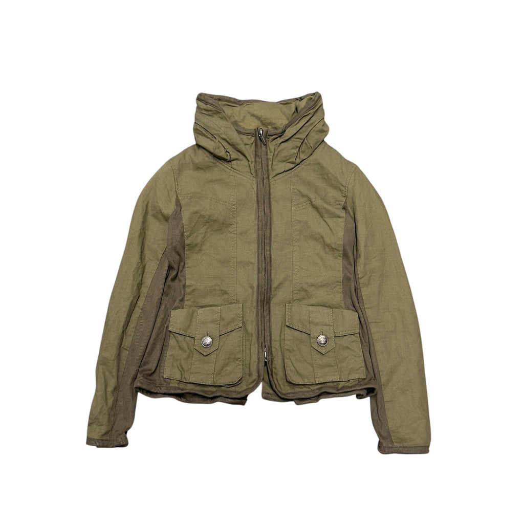 JAPANESE BONO JACKET DARK GREEN ZIP UP.