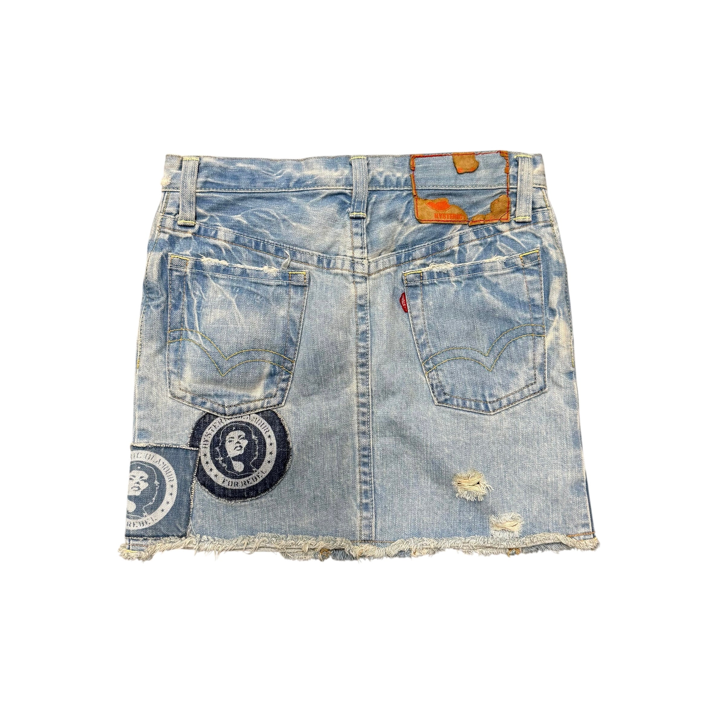 HYSTERIC GLAMOUR PATCHWORK SKIRT.