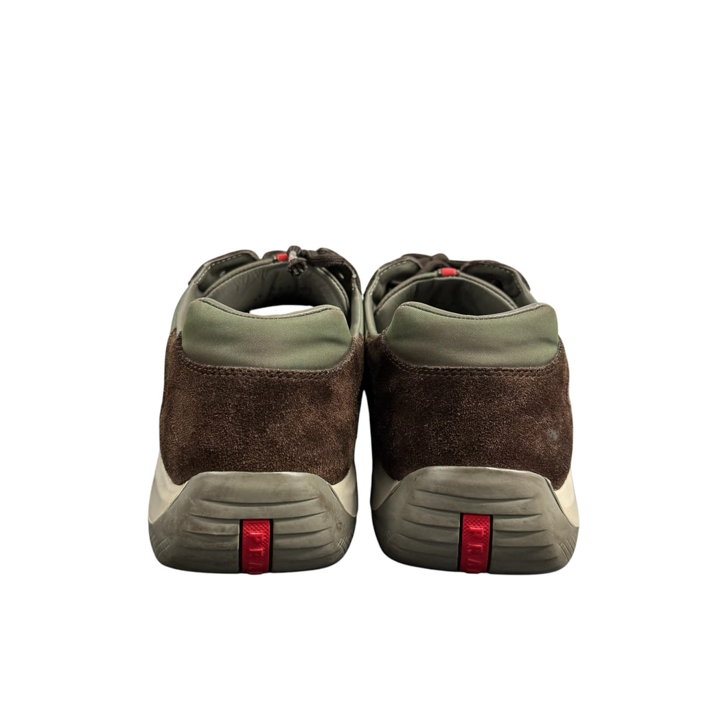 BROWN VINTAGE PRADA CUP LOWTOPS.