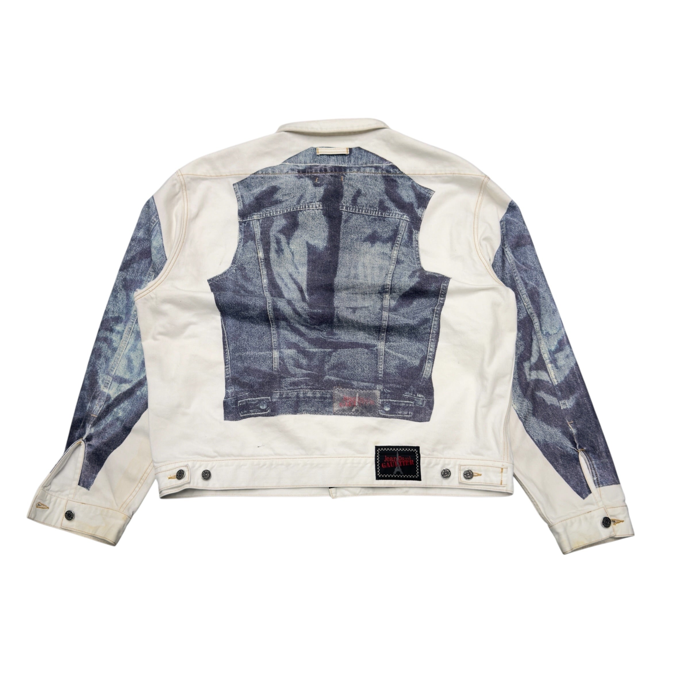 JEAN PAUL GAULTIER TROMPE LOEIL DENIM JACKET.