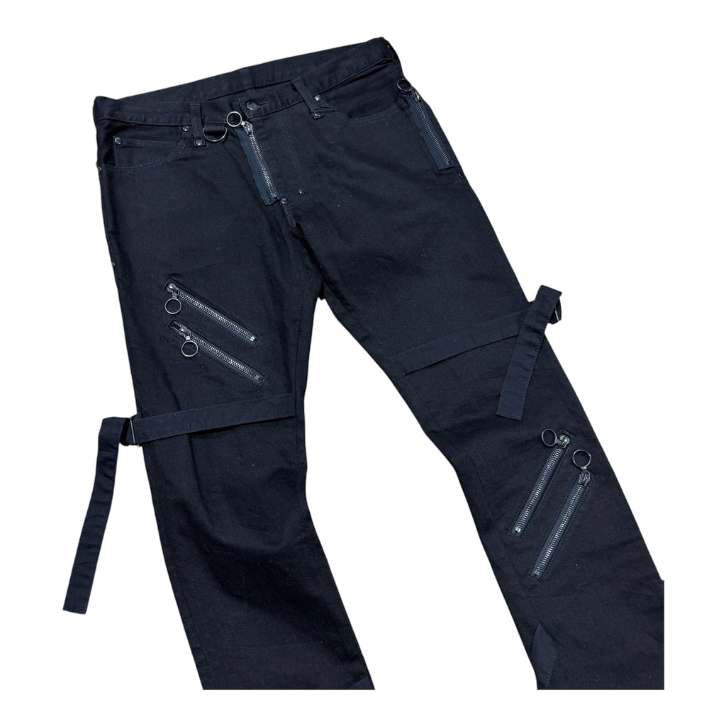 NUMBER (N)INE BLACK BONDAGE DENIMS.