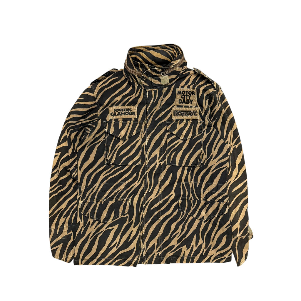 HYSTERIC GLAMOUR MOTOR CITY BABY CAMO JACKET.