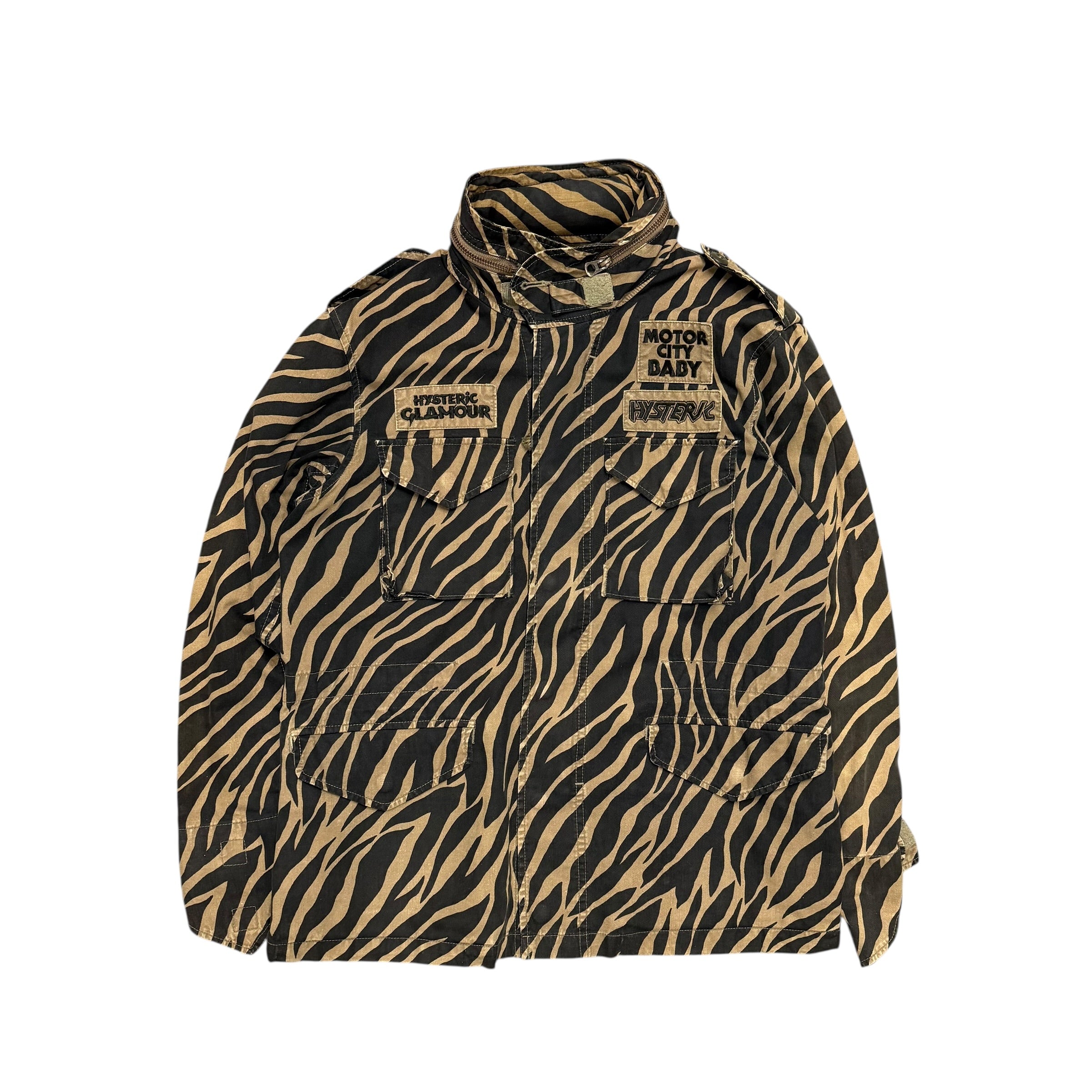 HYSTERIC GLAMOUR MOTOR CITY BABY CAMO JACKET.