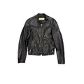 VINTAGE 3-ZIP LEATHER JACKET.