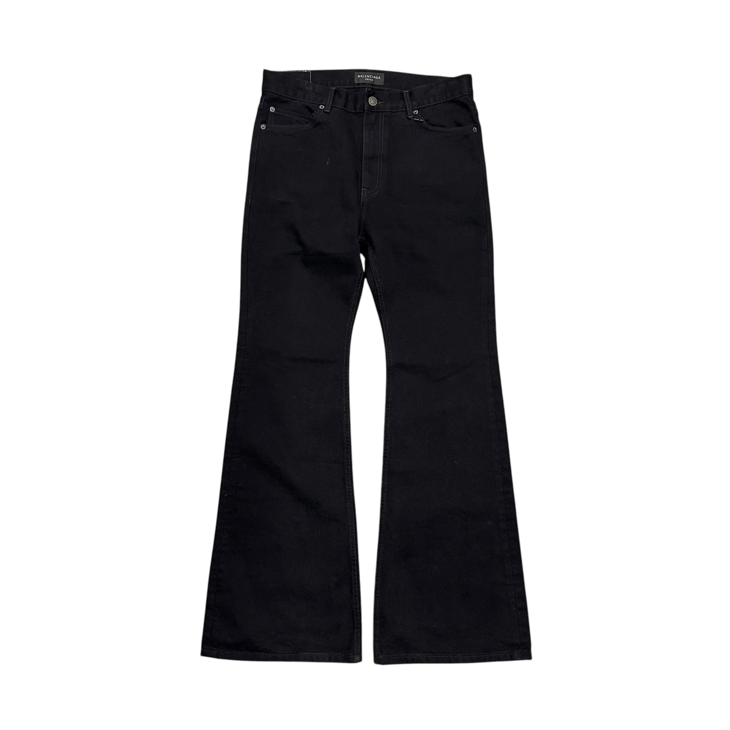 BALENCIAGA FLARED DENIM.