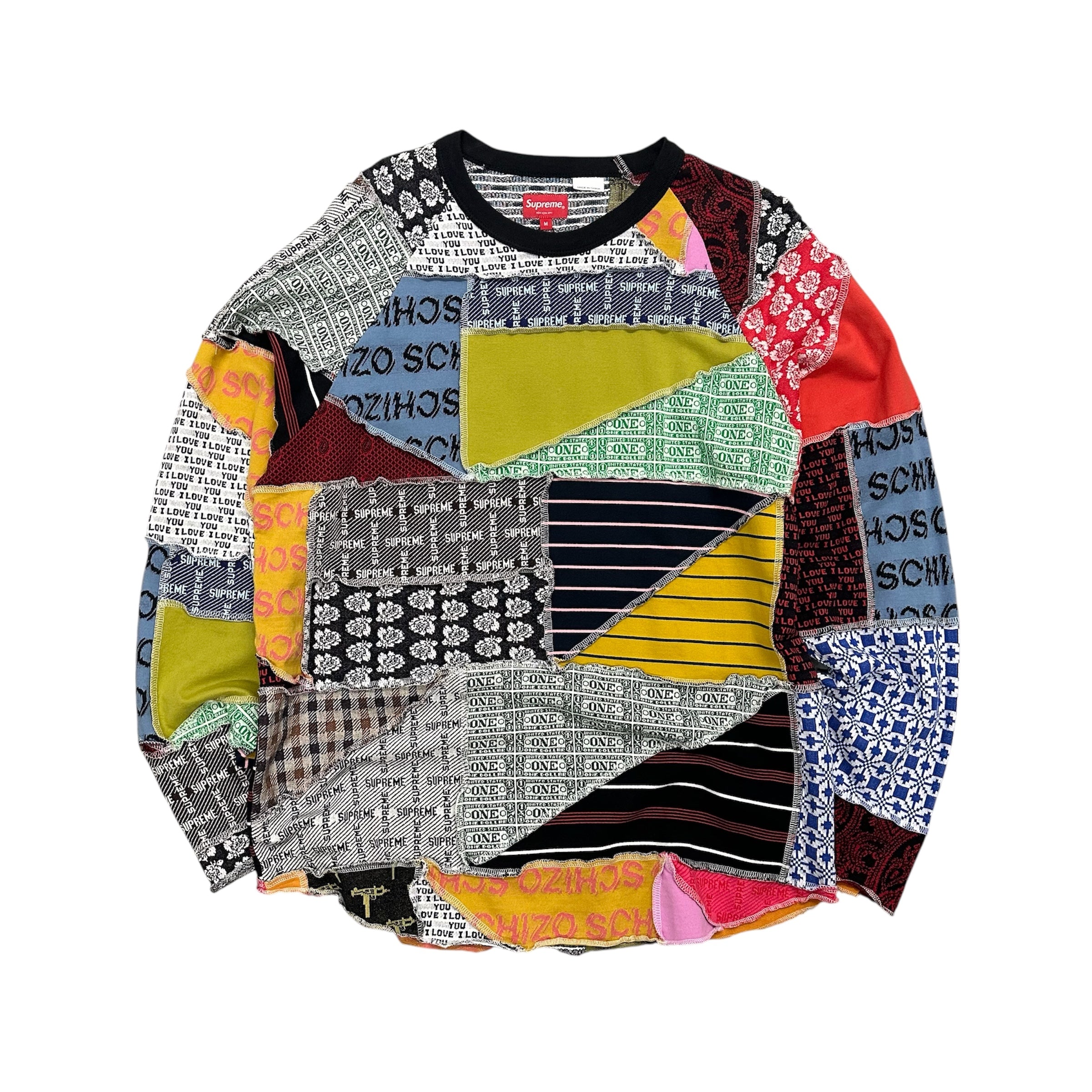SUPREME SS23 PATCHWORK LONGSLEEVE.
